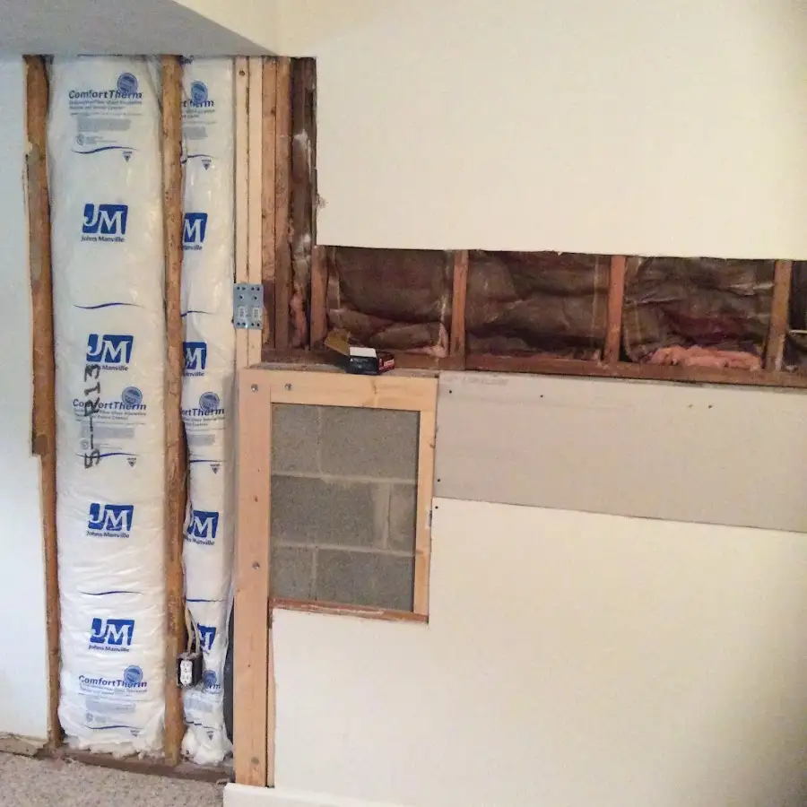 Wall insulation replacement during Structural Drying in Mount Airy